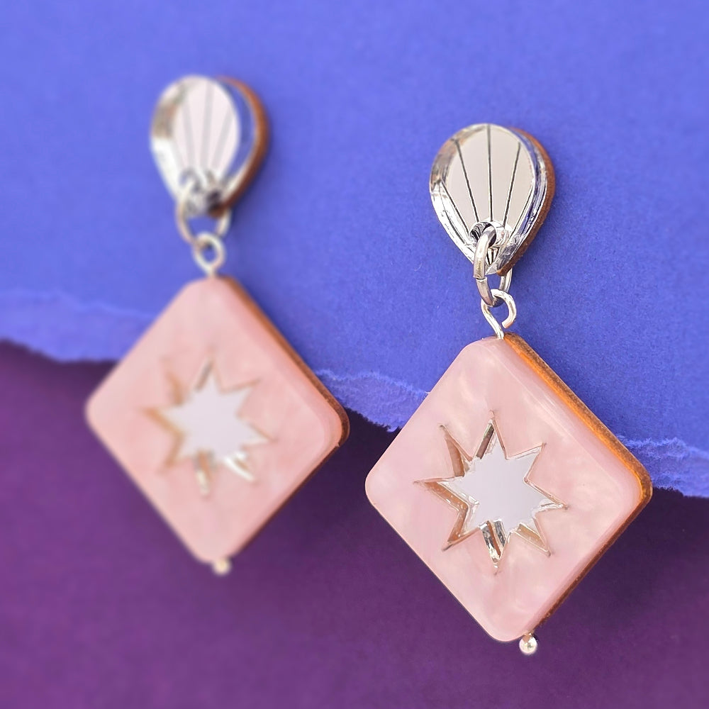 Art Deco & Stars, Statement Earrings