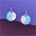 Crescent Moon, Statement Earrings