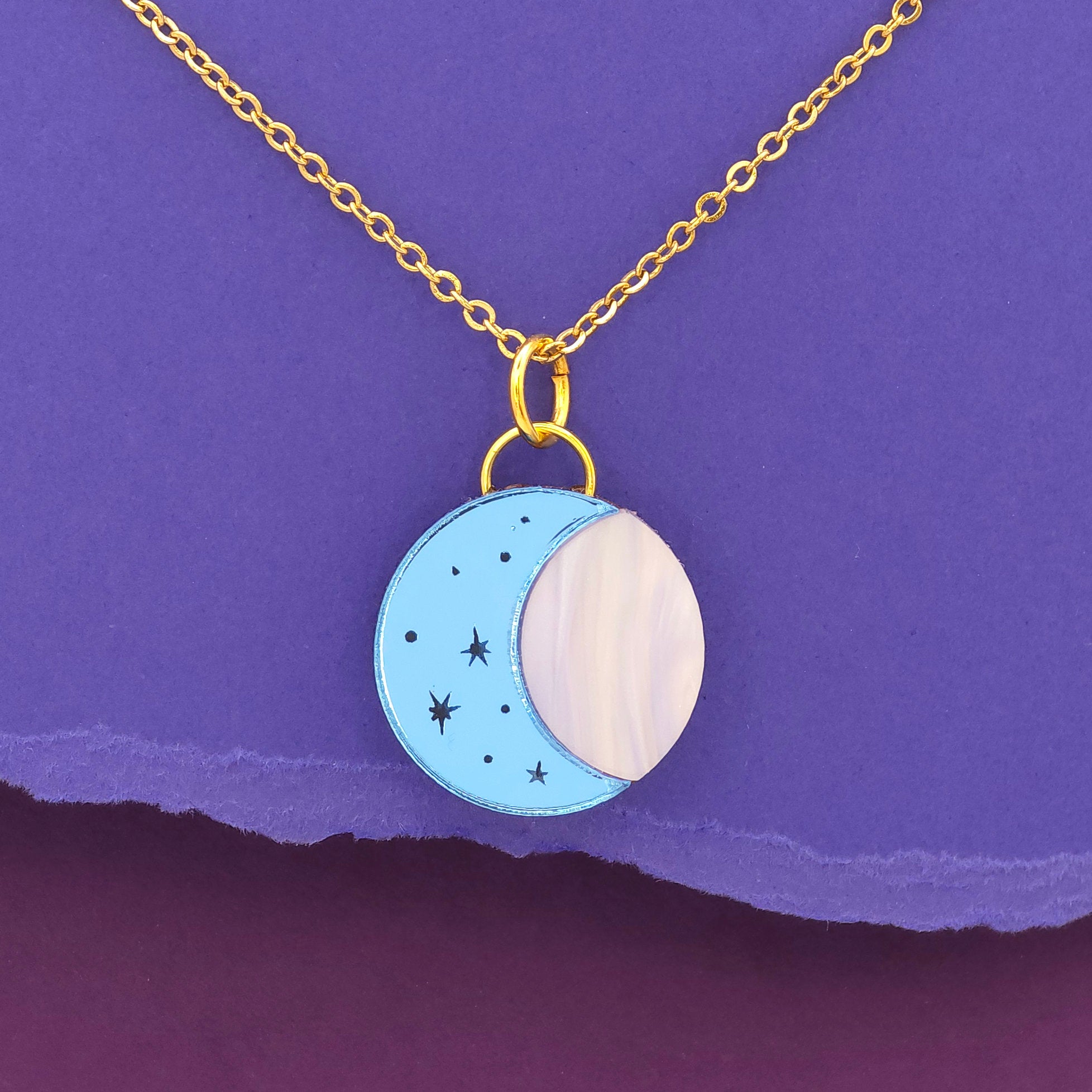 Crescent Moon, Pendant Necklace