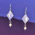 Moon Drops, Statement Earrings