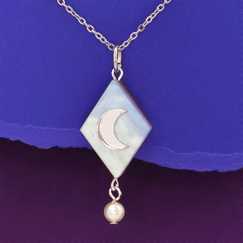 Moon Drop, Pendant Necklace