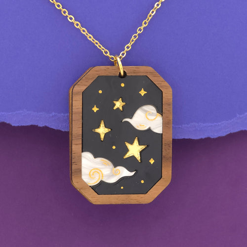 Starry Night, Pendant Necklace